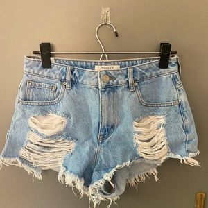 pacsun festival denim shorts